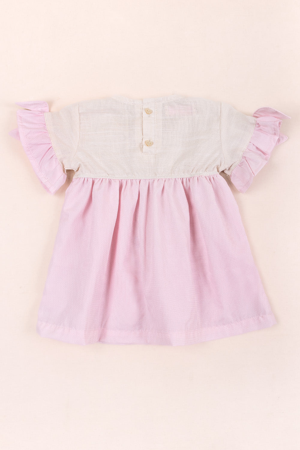 CONJUNTO VESTIDO BEBÉ NIÑA MORE ROSADO