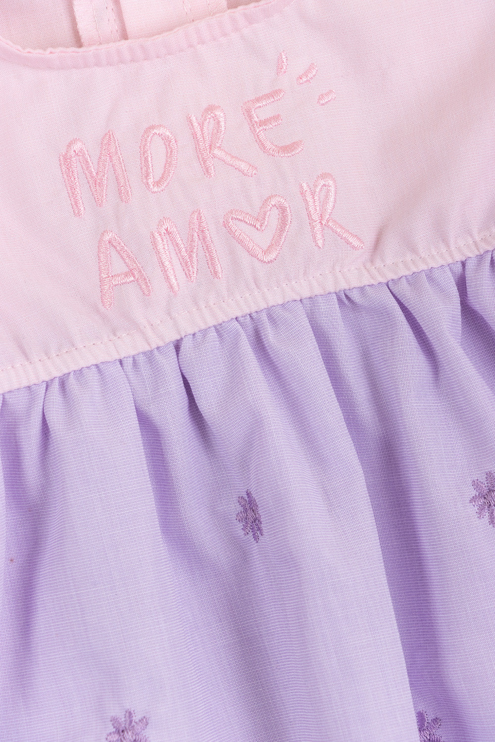 CONJUNTO VESTIDO BEBÉ NIÑA MORE MORADO