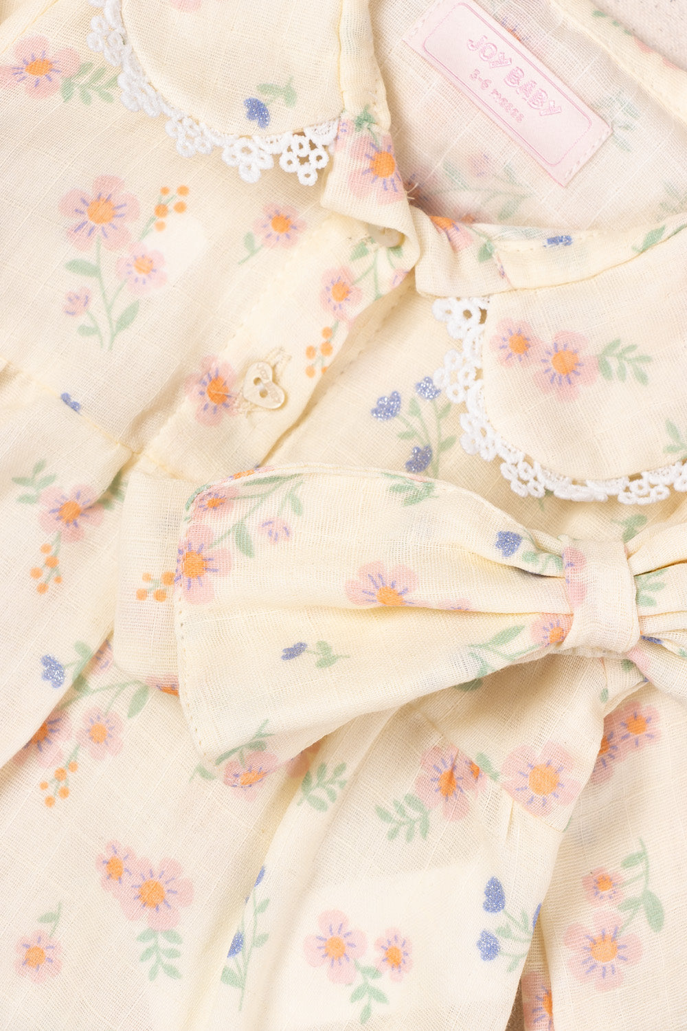 VESTIDO BEBÉ NIÑA FLOWER BEIGE