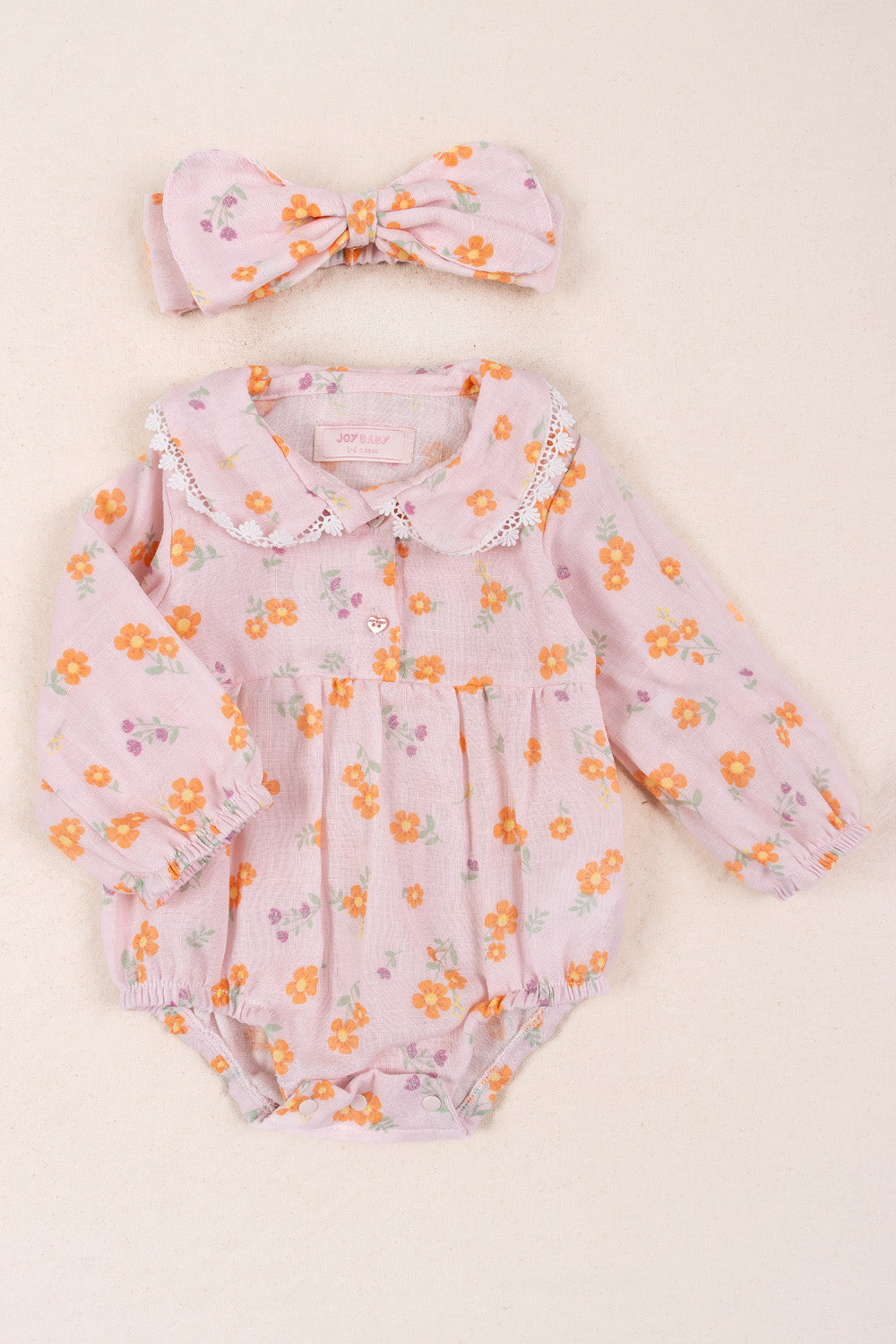 VESTIDO BEBÉ NIÑA FLOWER ROSADO