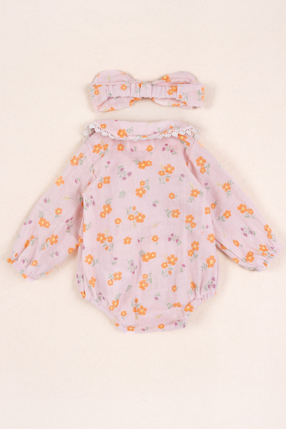 VESTIDO BEBÉ NIÑA FLOWER ROSADO