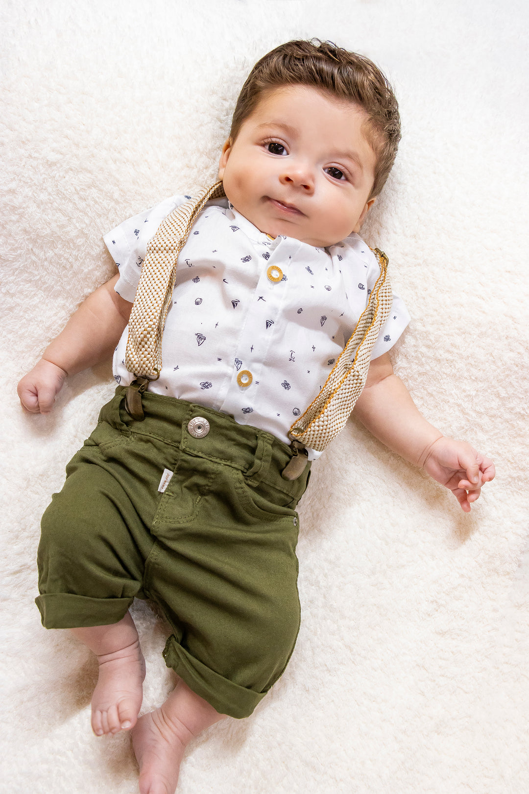 CONJUNTO BEBÉ NIÑO BLANCO