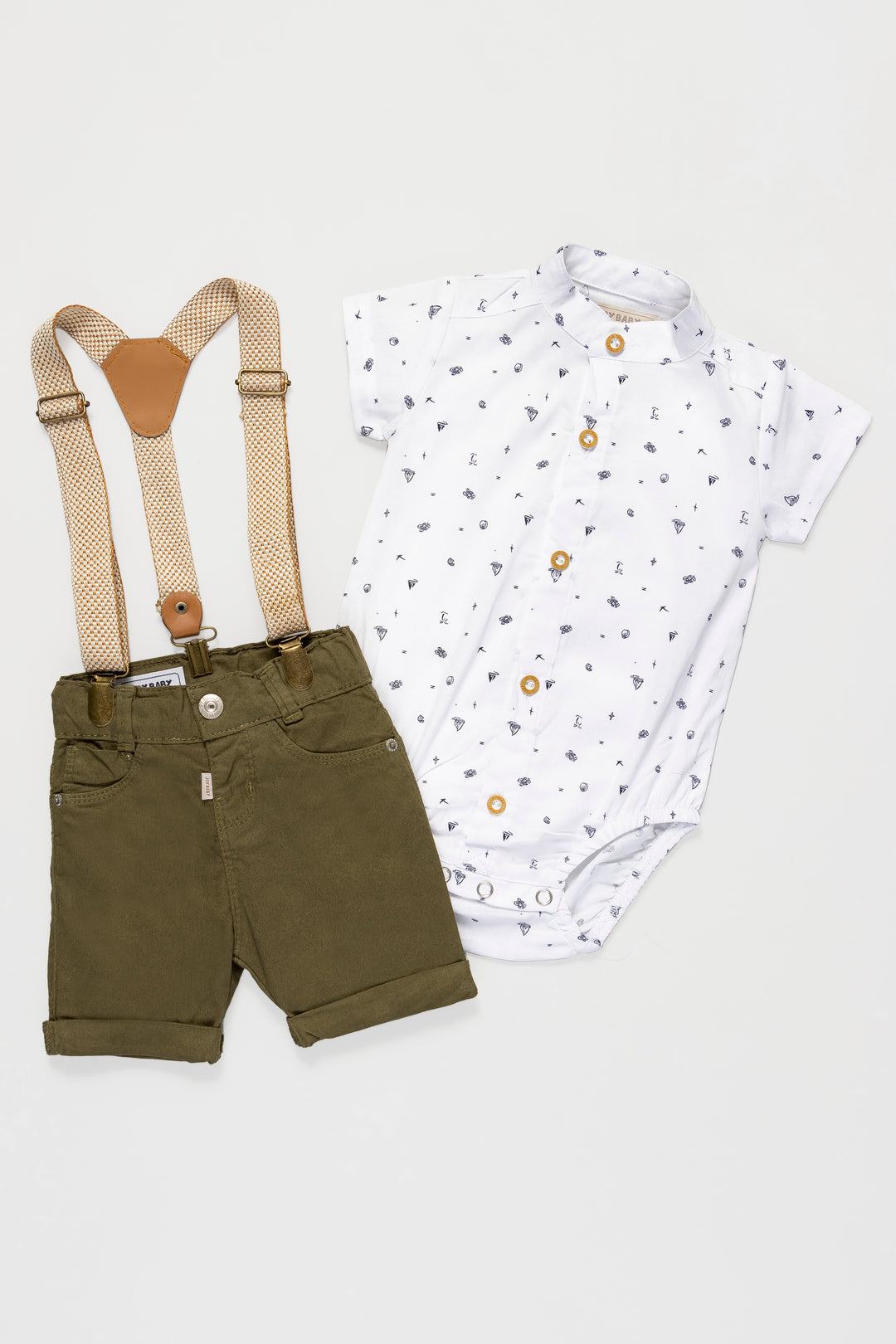 CONJUNTO BEBÉ NIÑO BLANCO