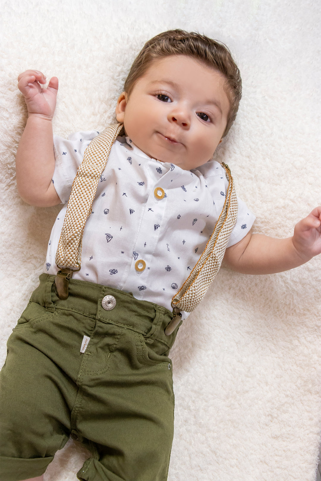 CONJUNTO BEBÉ NIÑO BLANCO