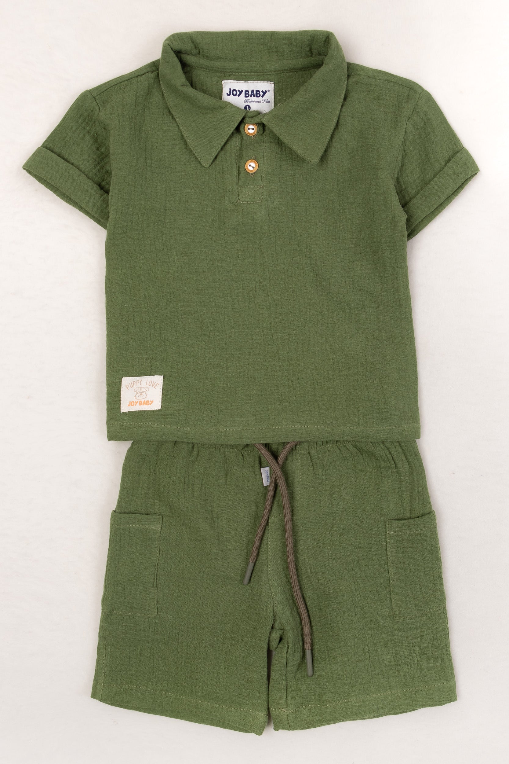 CONJUNTO BERMUDA NIÑO VERDE