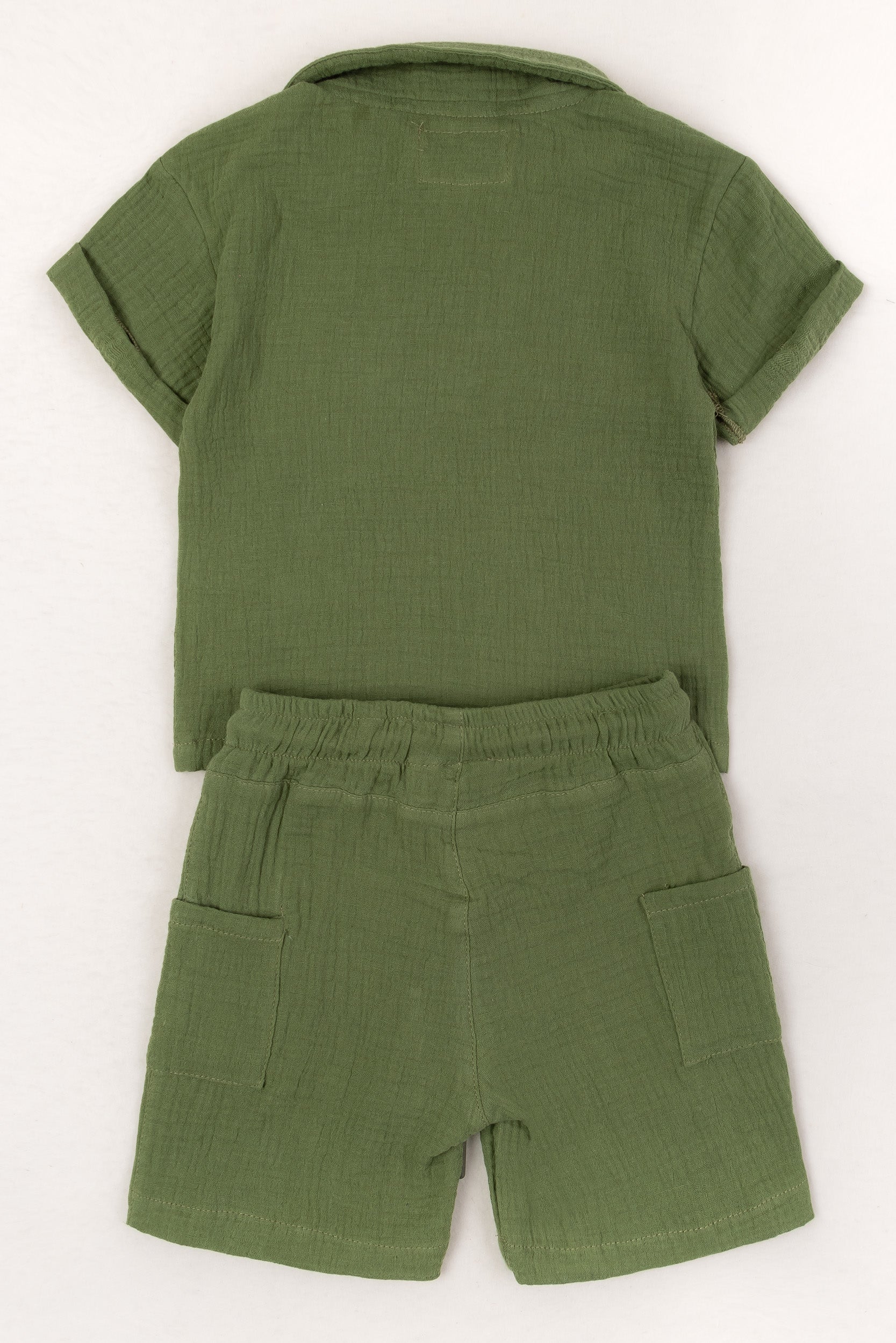 CONJUNTO BERMUDA BEBÉ NIÑO VERDE