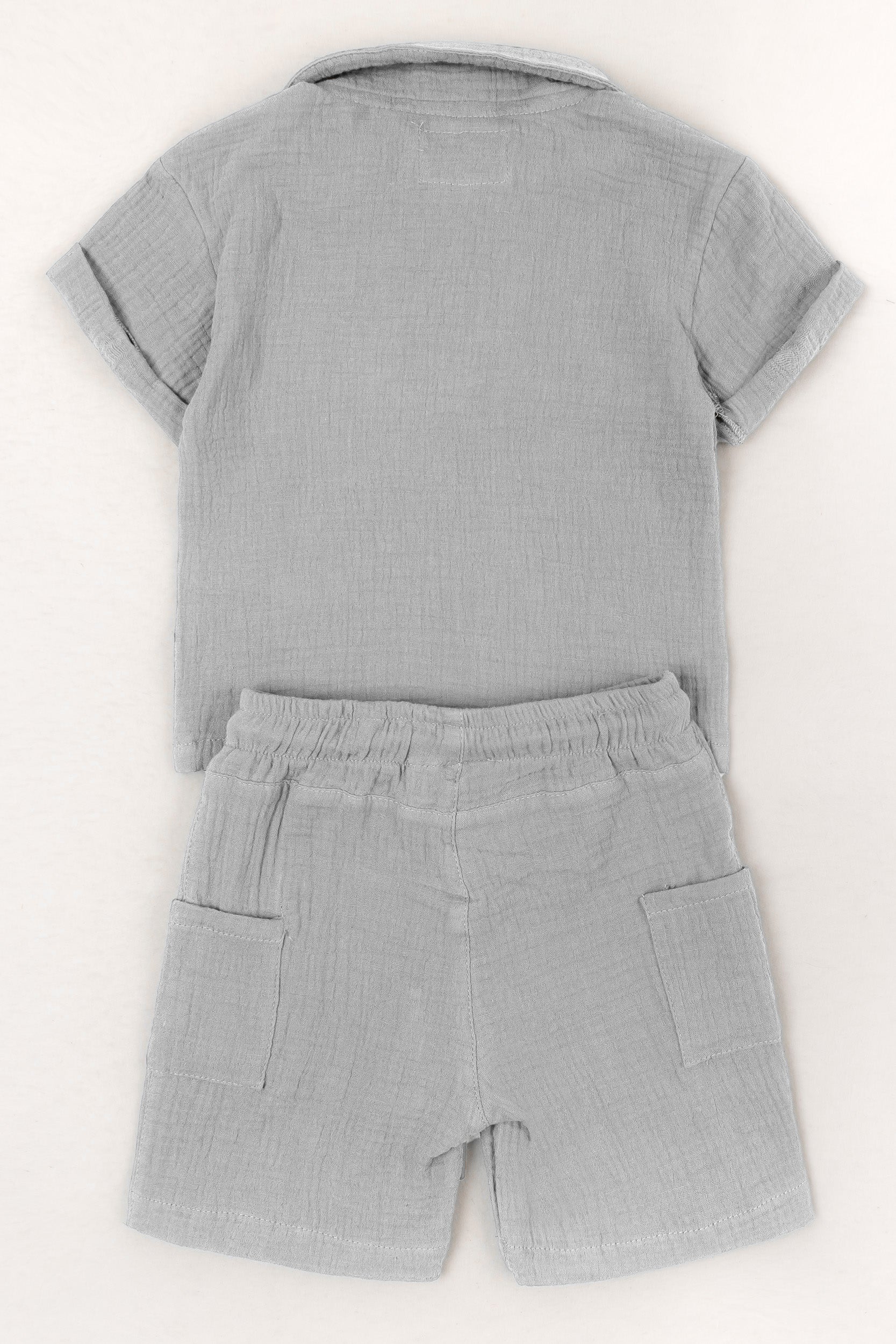 CONJUNTO BERMUDA NIÑO GRIS