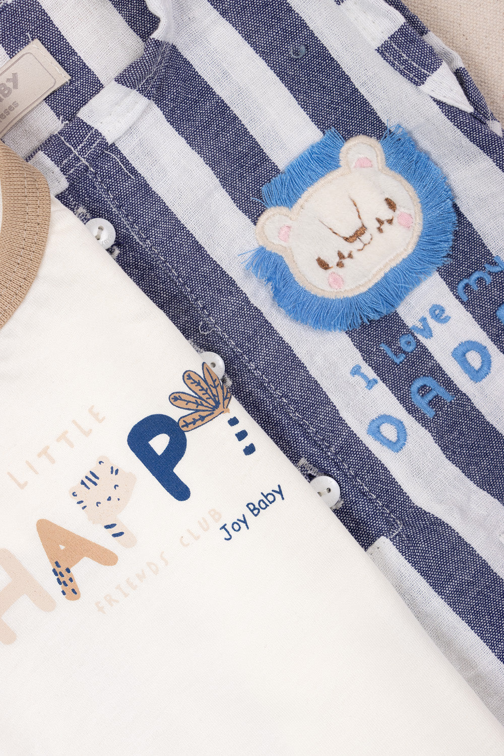 CONJUNTO OVEROL LITTLE  BEBÉ NIÑO GRIS