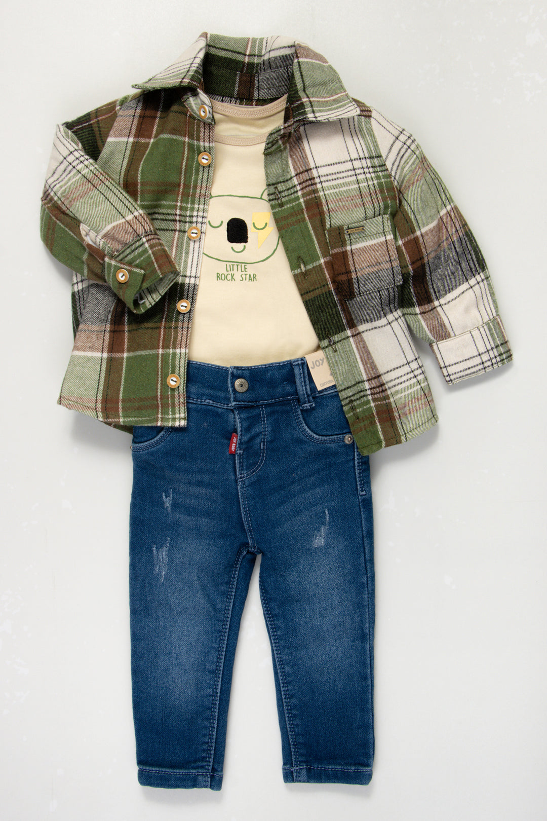 CONJUNTO BEBÉ ROCK VERDE