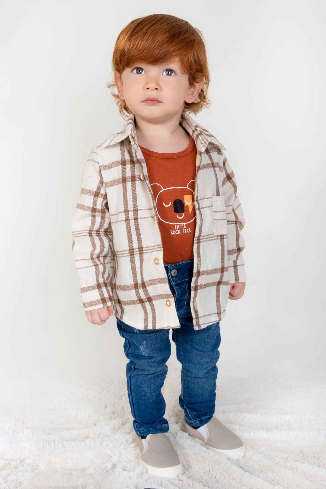 CONJUNTO BEBÉ ROCK BEIGE
