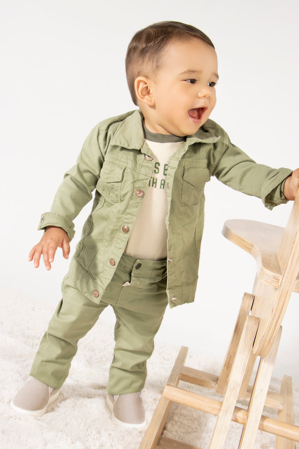 CONJUNTO CHAQUETA BEBÉ VERDE