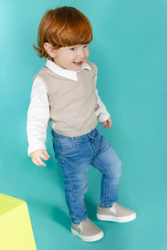 CONJUNTO BEBÉ BUDDY BEIGE