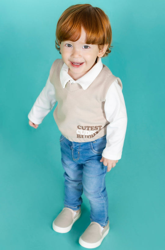 CONJUNTO BEBÉ BUDDY BEIGE