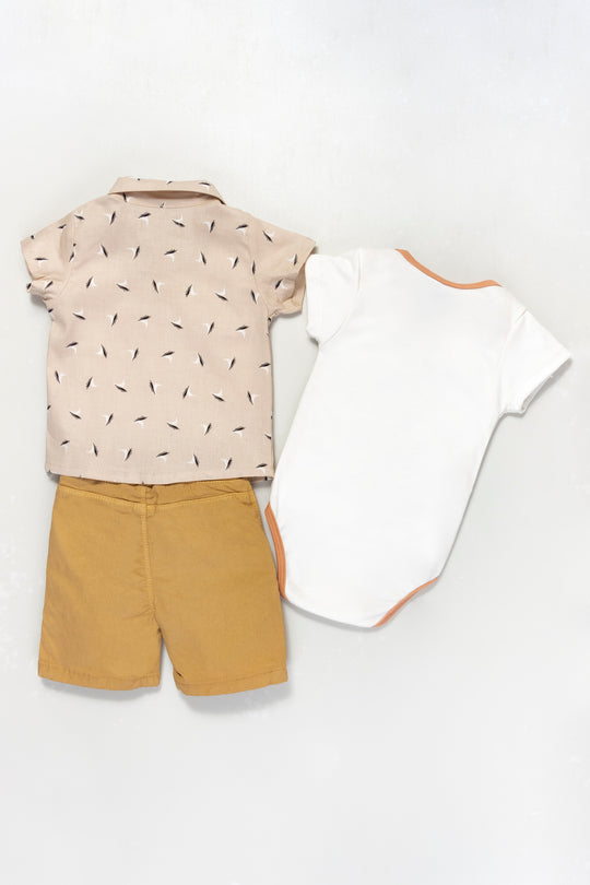 CONJUNTO BEBÉ BEAR BEIGE