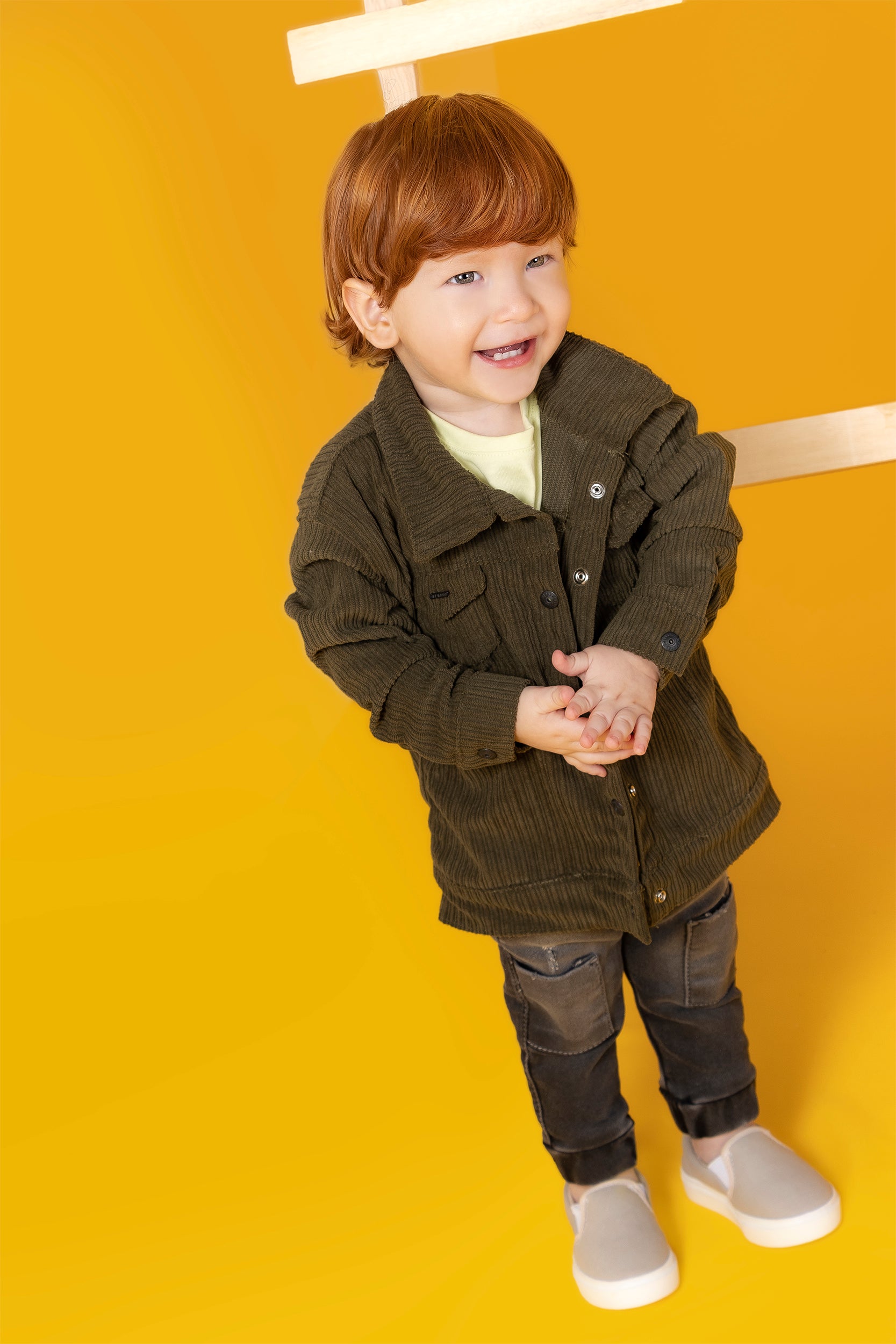 CONJUNTO BEBÉ CORDUROY VERDE