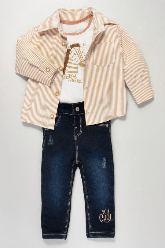 CONJUNTO BEBÉ HORSE BEIGE