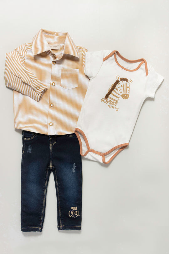 CONJUNTO BEBÉ HORSE BEIGE