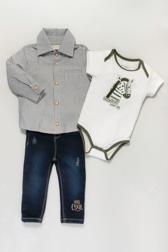 CONJUNTO BEBÉ HORSE VERDE