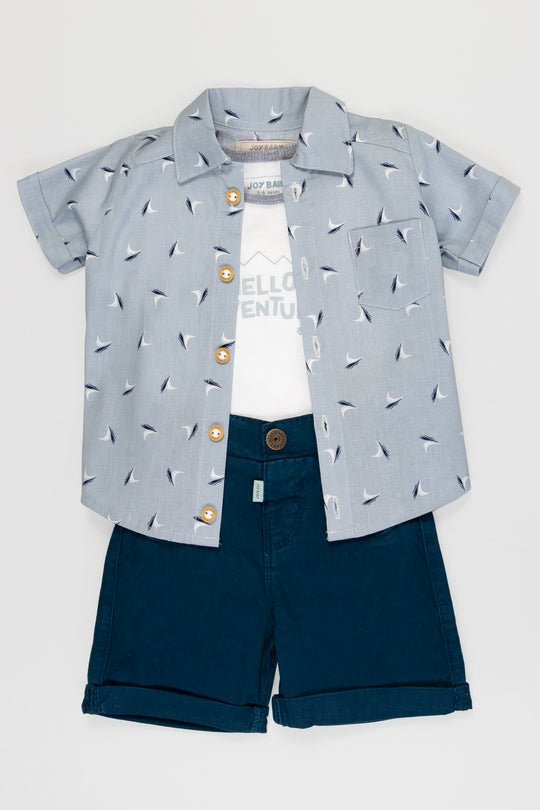 CONJUNTO BEBÉ ADVENTURE AZUL