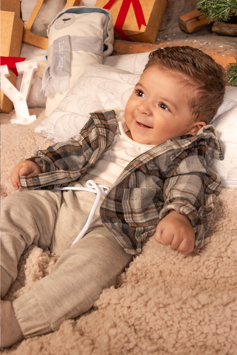 CONJUNTO BEBÉ SQUARE BEIGE