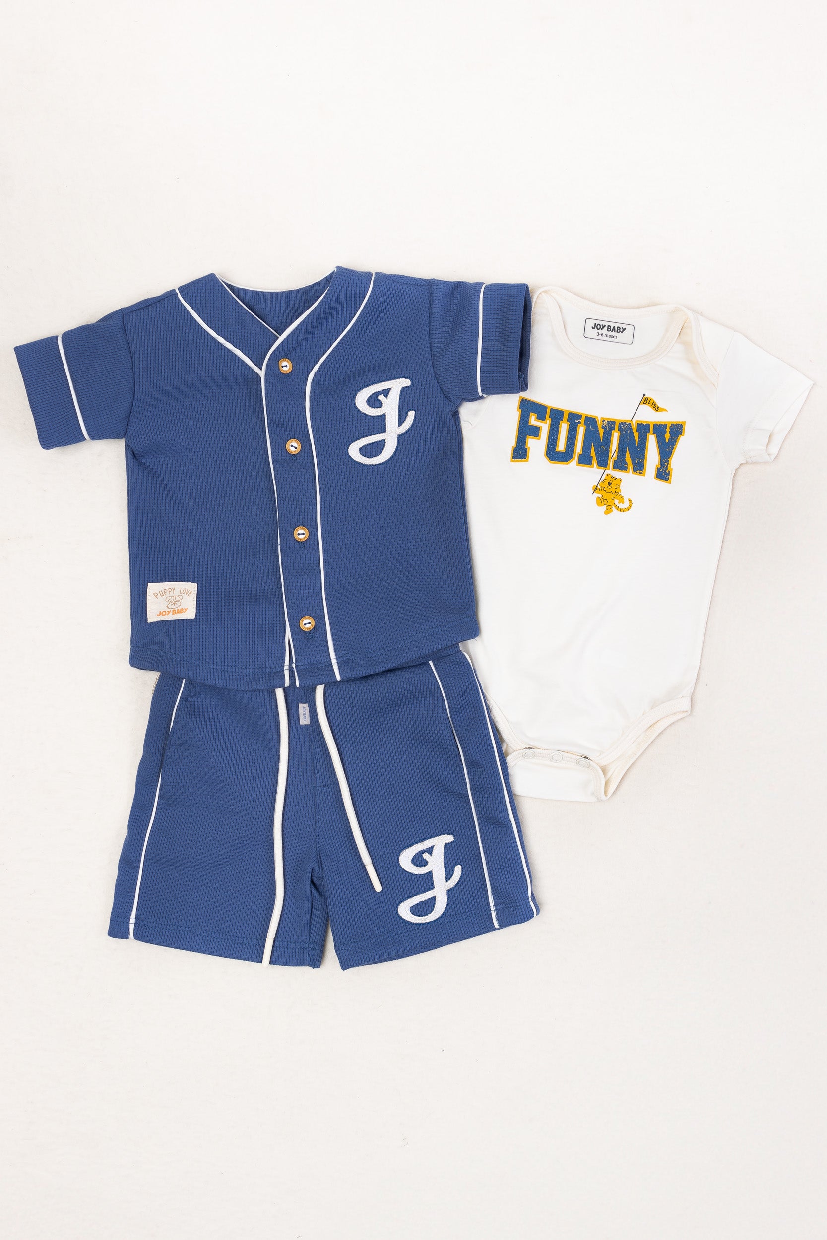 CONJUNTO BEBÉ FUNNY AZUL