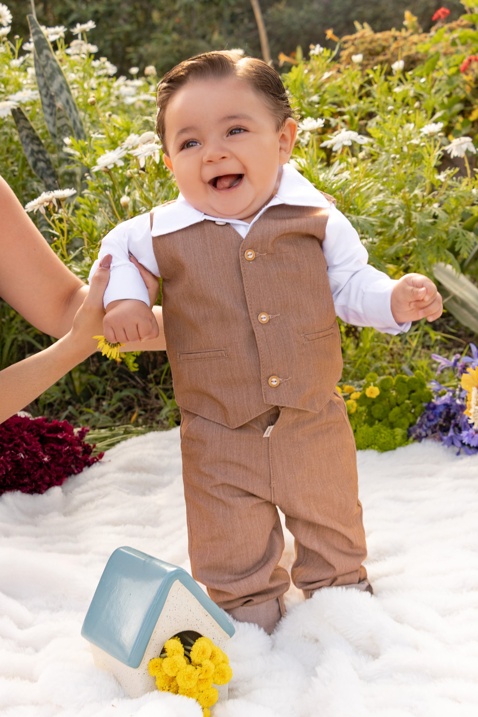 CONJUNTO BEBÉ ELEGANT BABY CAFÉ
