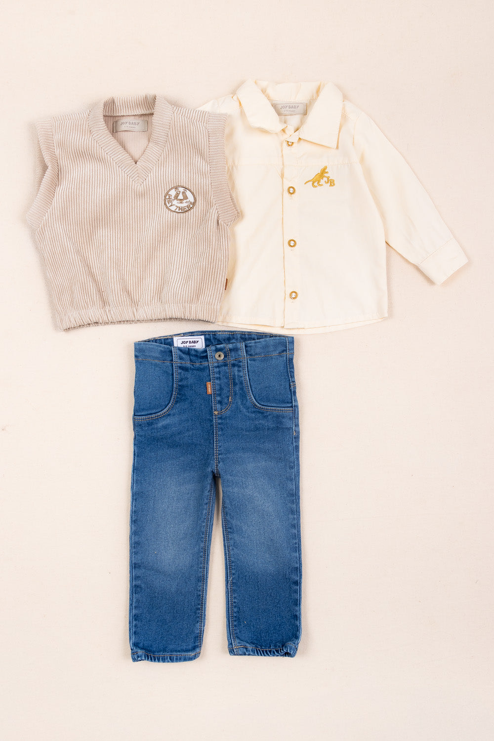 CONJUNTO BEBÉ HEY THERE AMARILLO