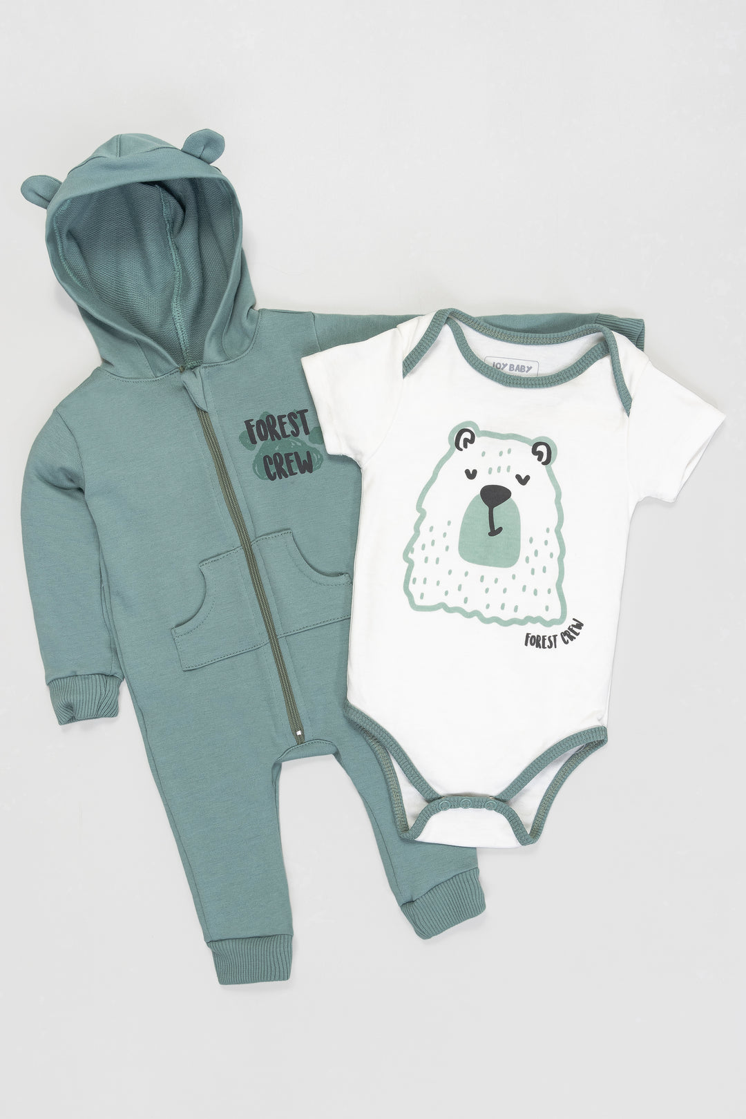 CONJUNTO BEBÉ FOREST VERDE OSCURO