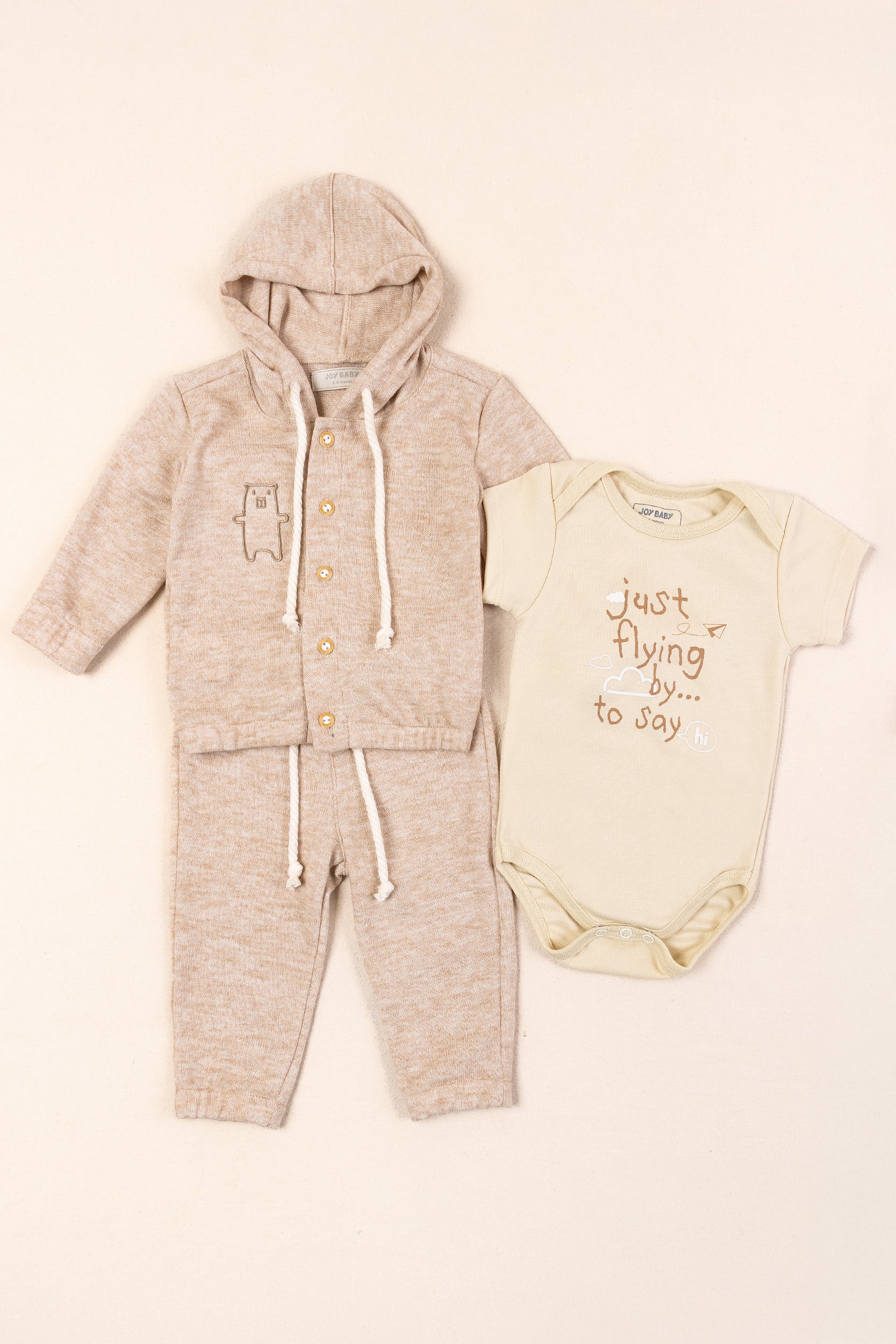 CONJUNTO BEBÉ UNISEX BEIGE