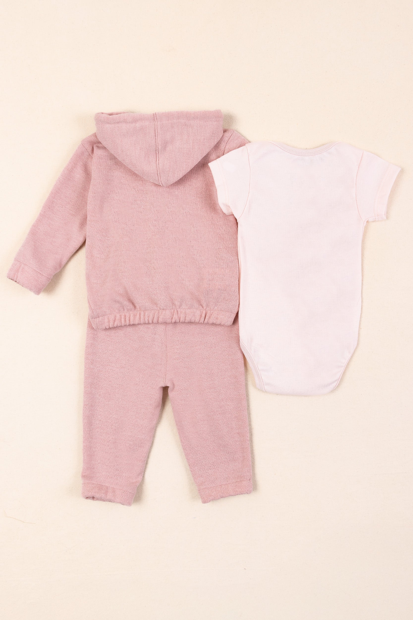 CONJUNTO BEBÉ UNISEX ROSADO