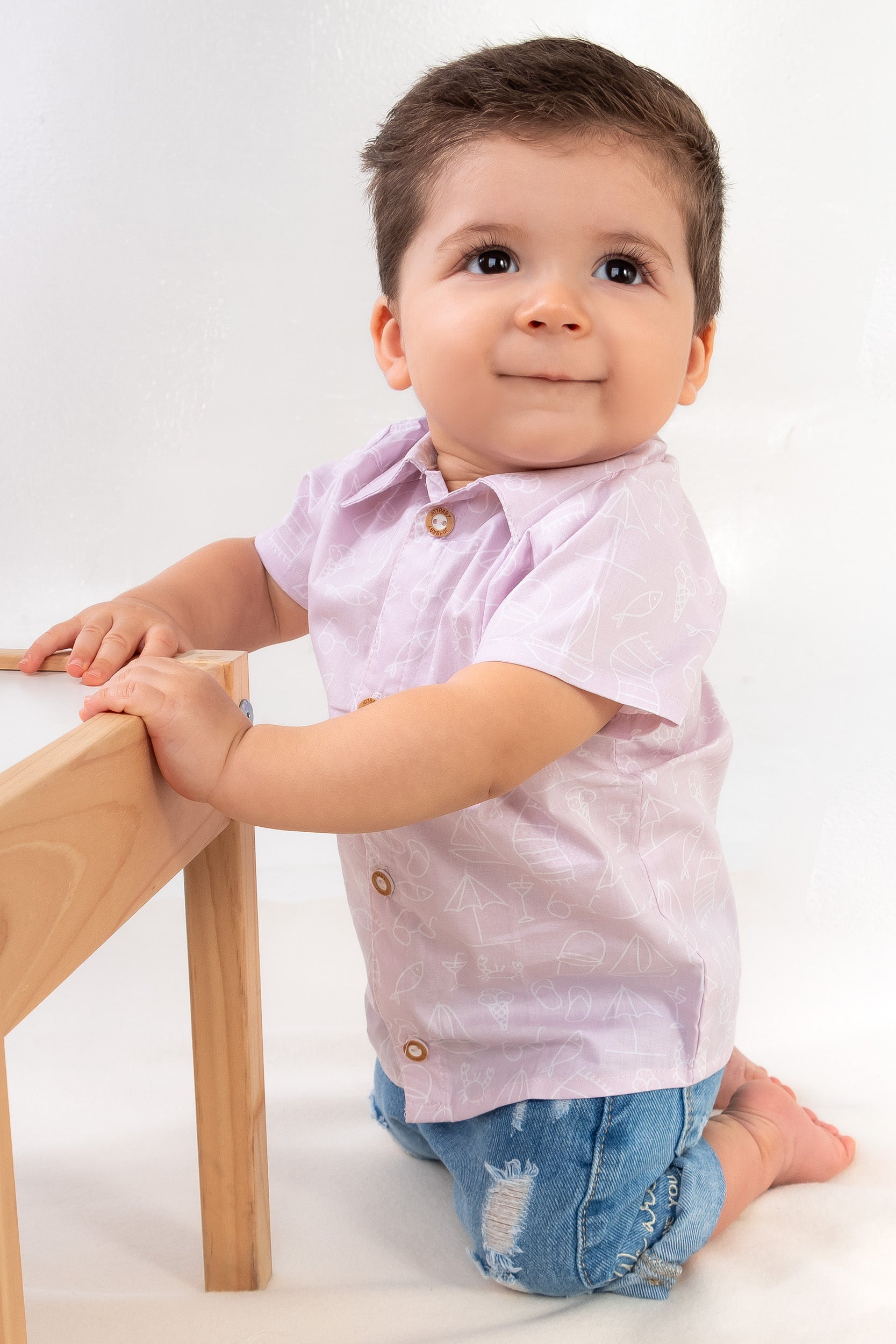 CONJUNTO BERMUDA BEBÉ SUMMER ROSA