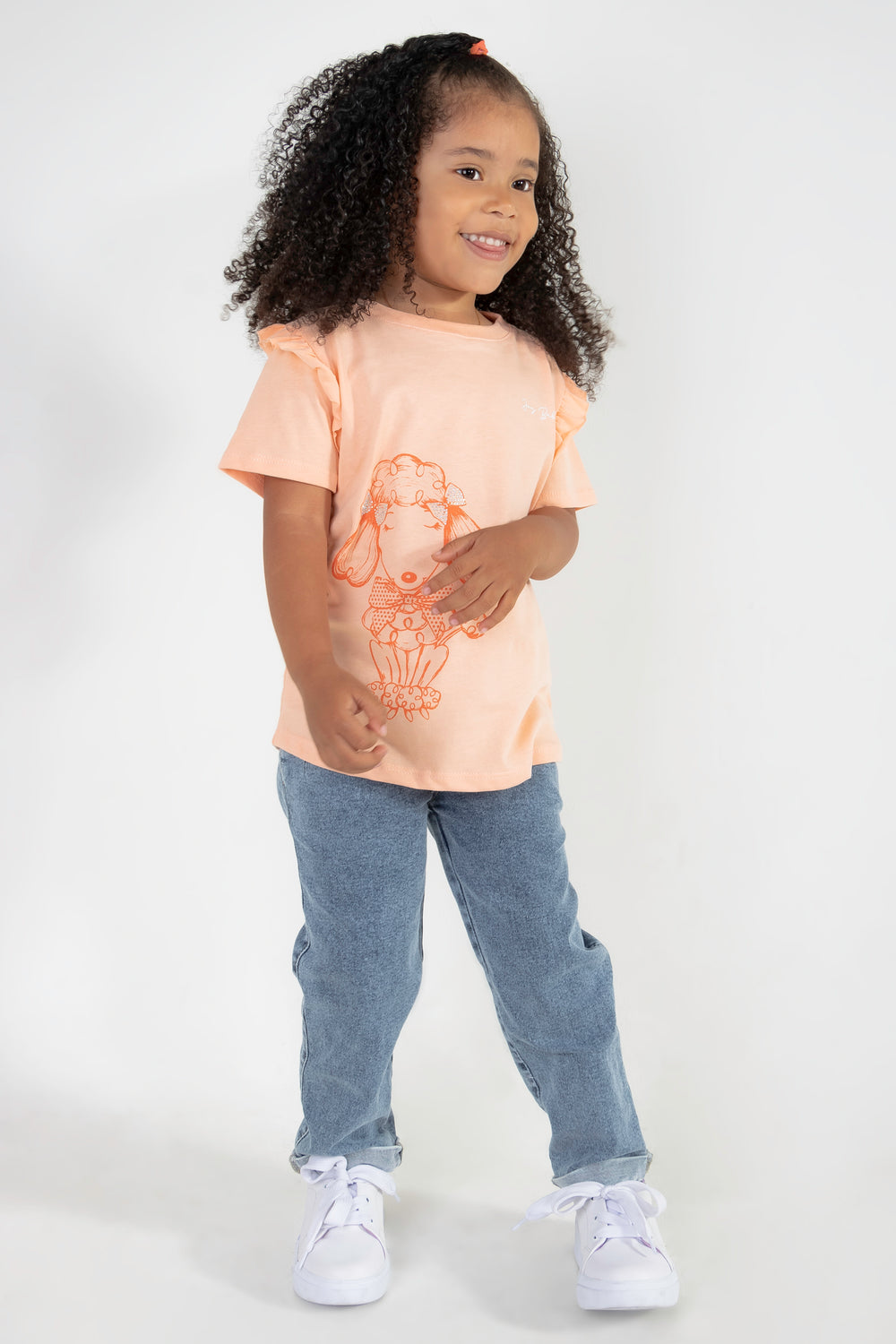 CONJUNTO NIÑA PETS MANDARINA