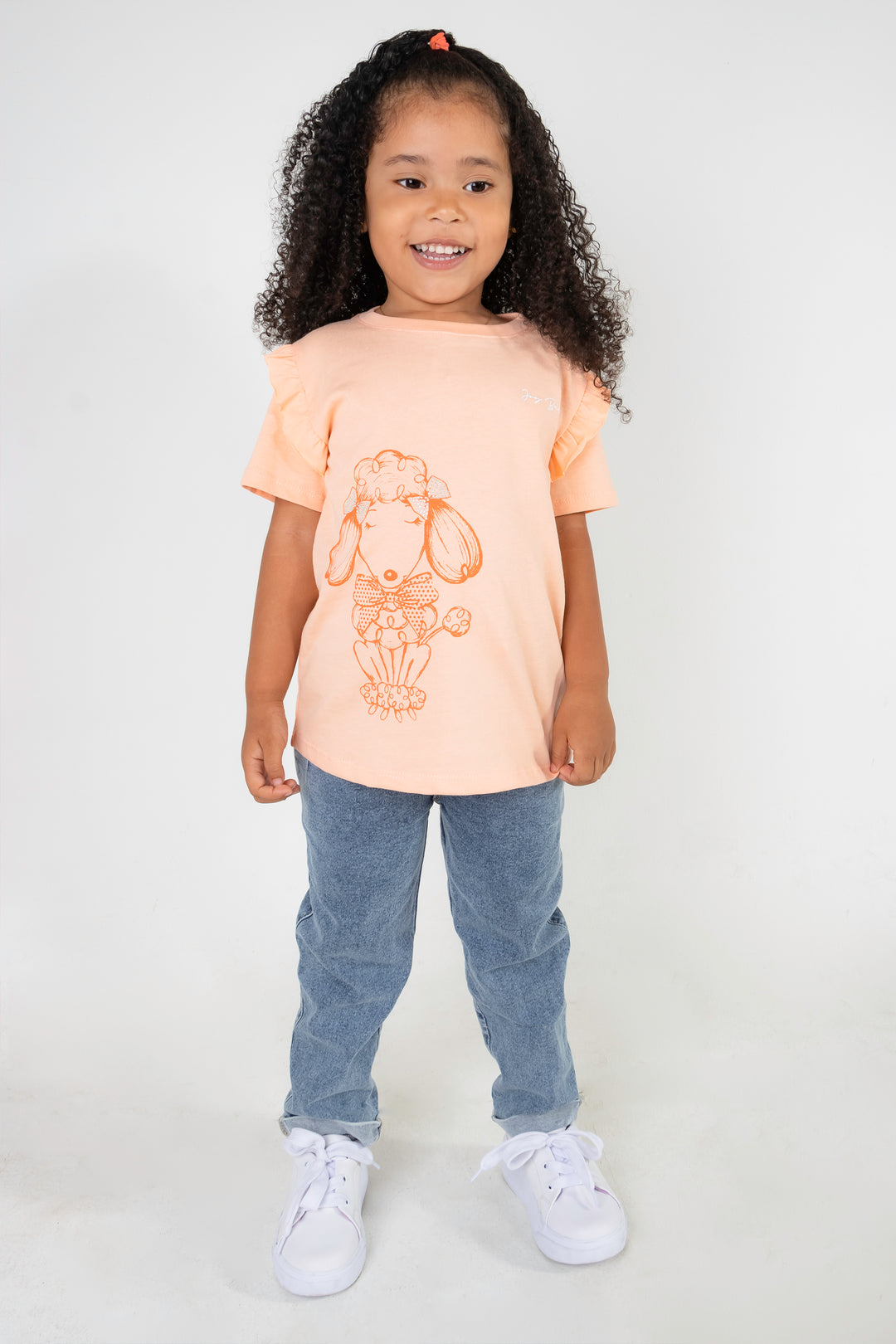 CONJUNTO NIÑA PETS MANDARINA