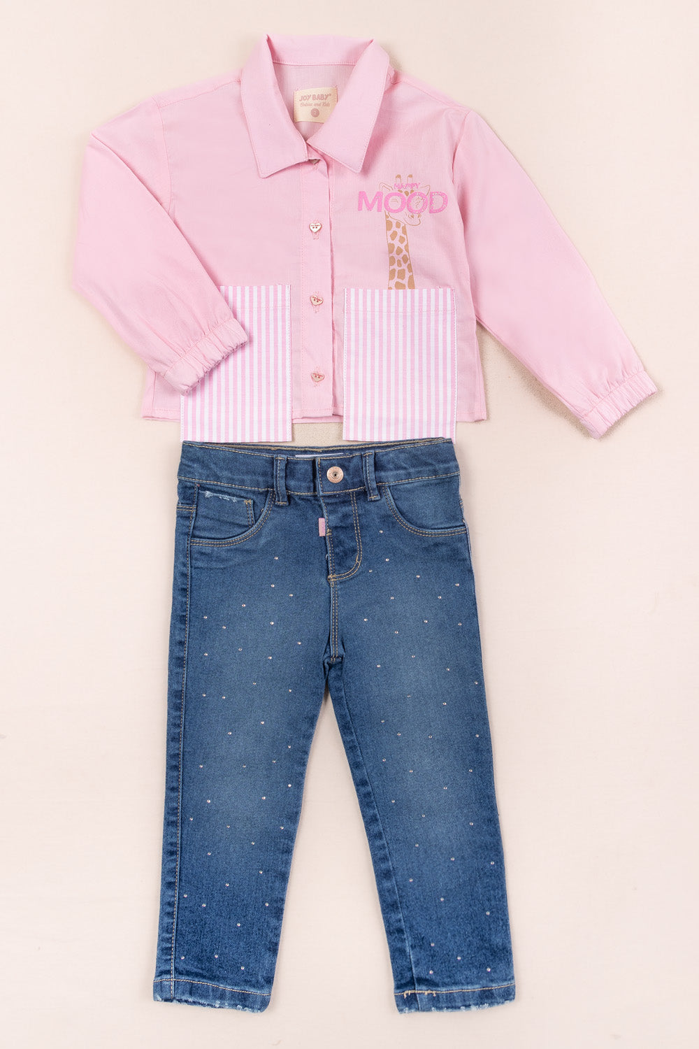 CONJUNTO NIÑA MOOD ROSADO