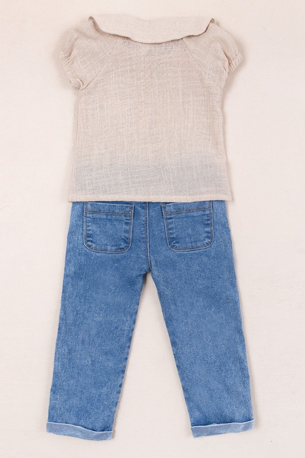 CONJUNTO NIÑA NICE DAY BEIGE