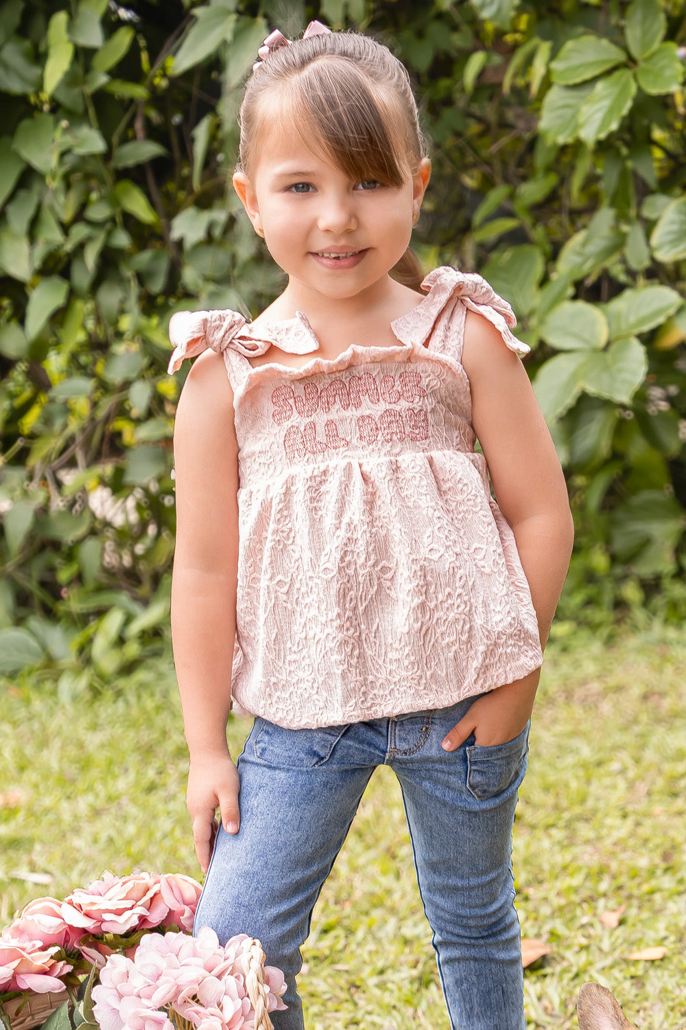 CONJUNTO NIÑA SUMMER DAYS ROSADO