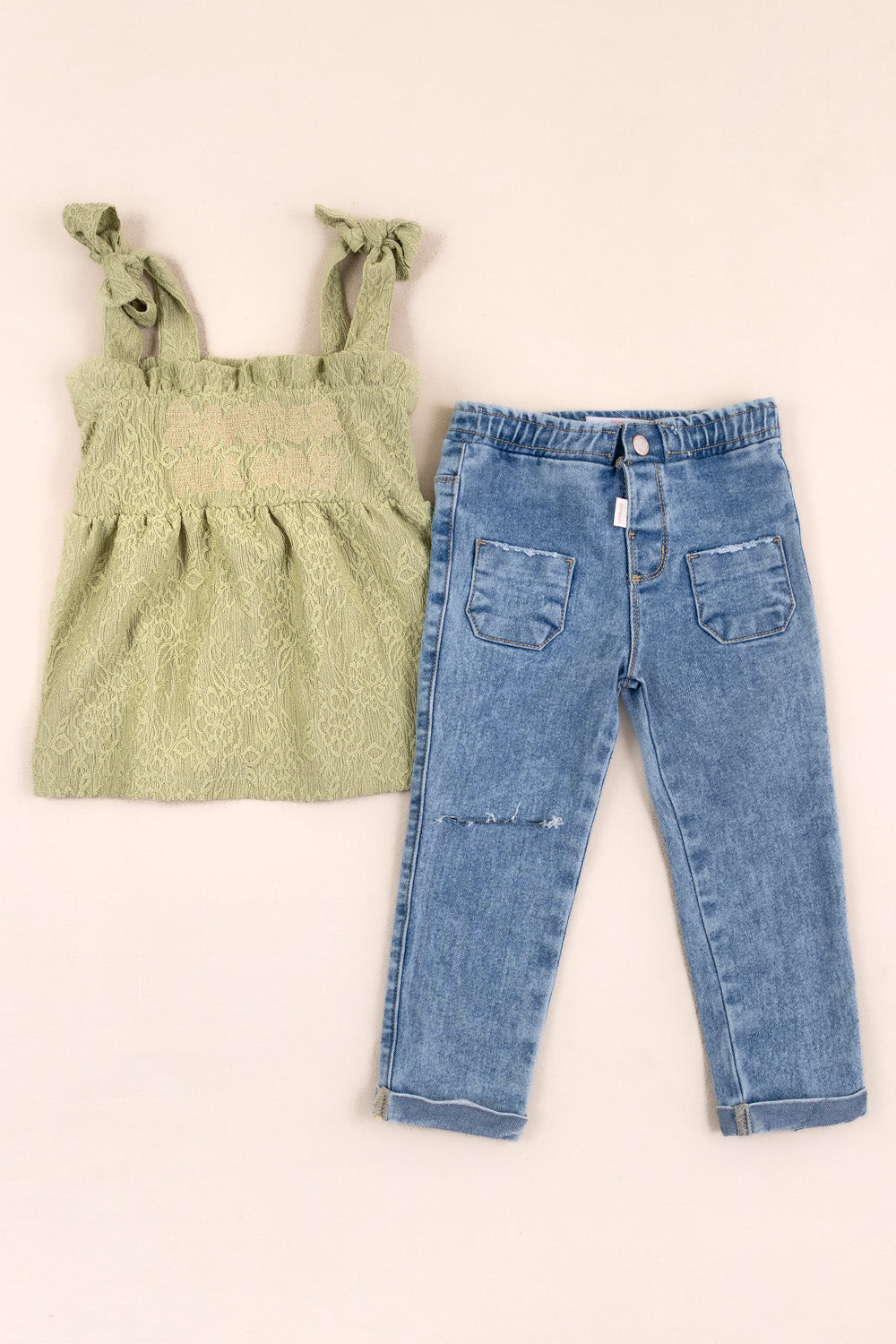 CONJUNTO NIÑA SUMMER DAYS VERDE