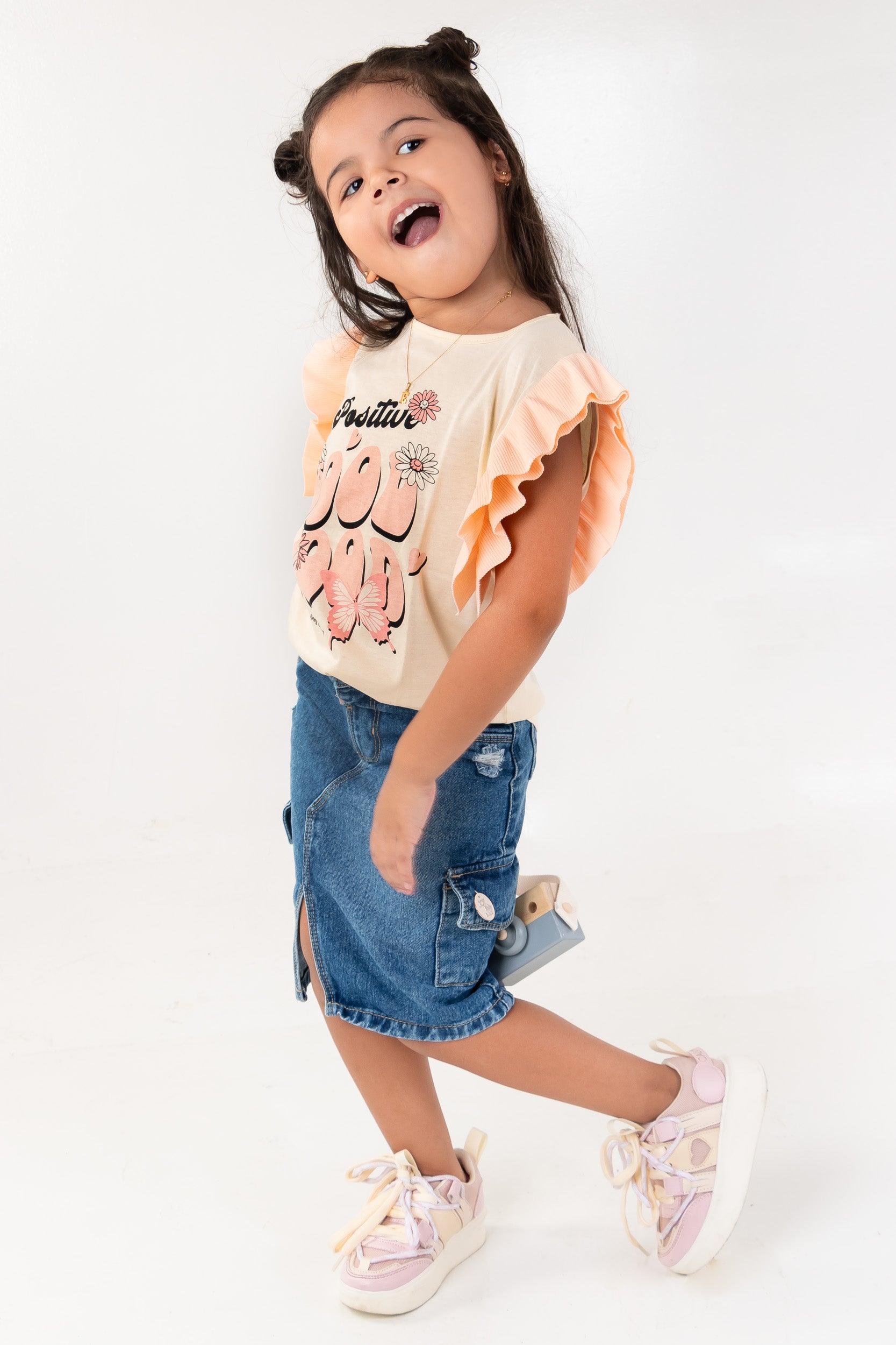 CONJUNTO NIÑA G-MOOD MANDARINA