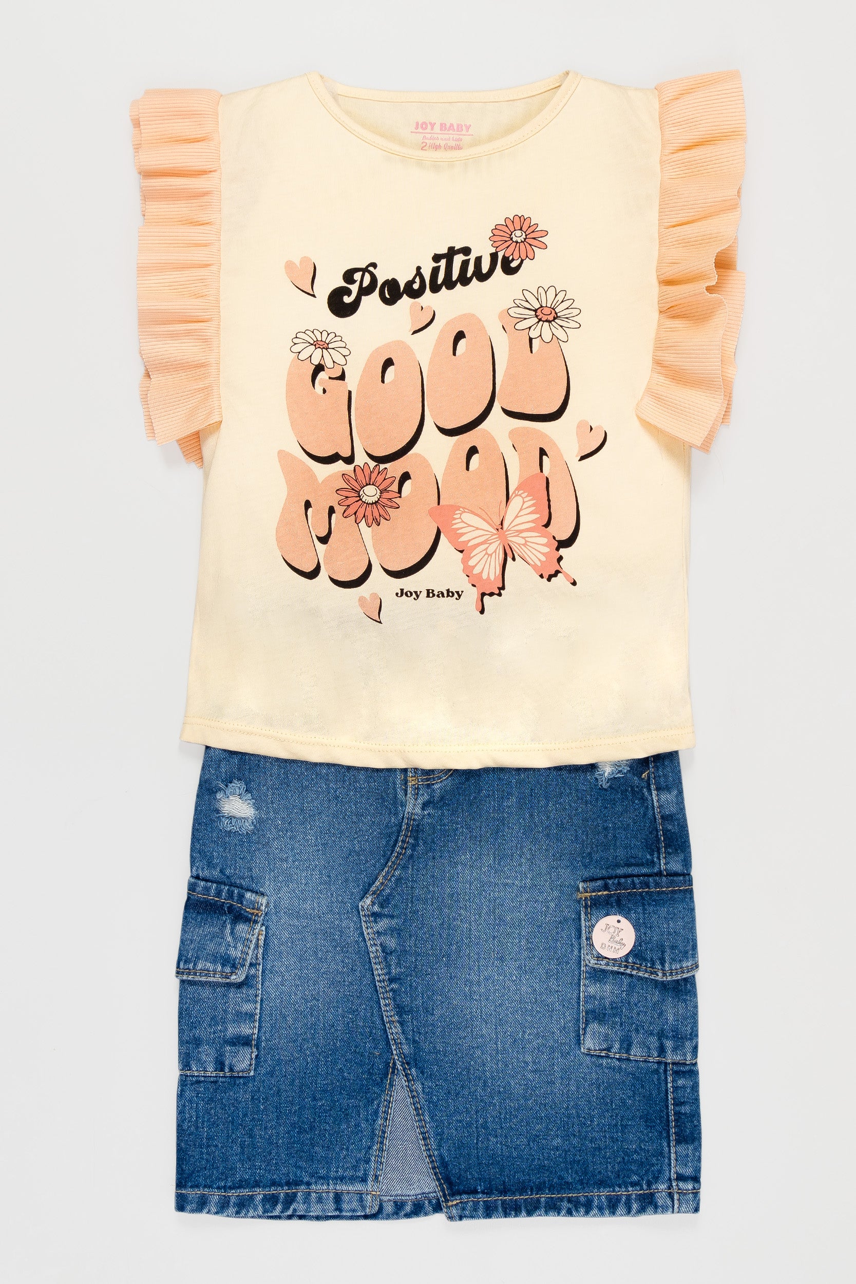 CONJUNTO NIÑA G-MOOD MANDARINA
