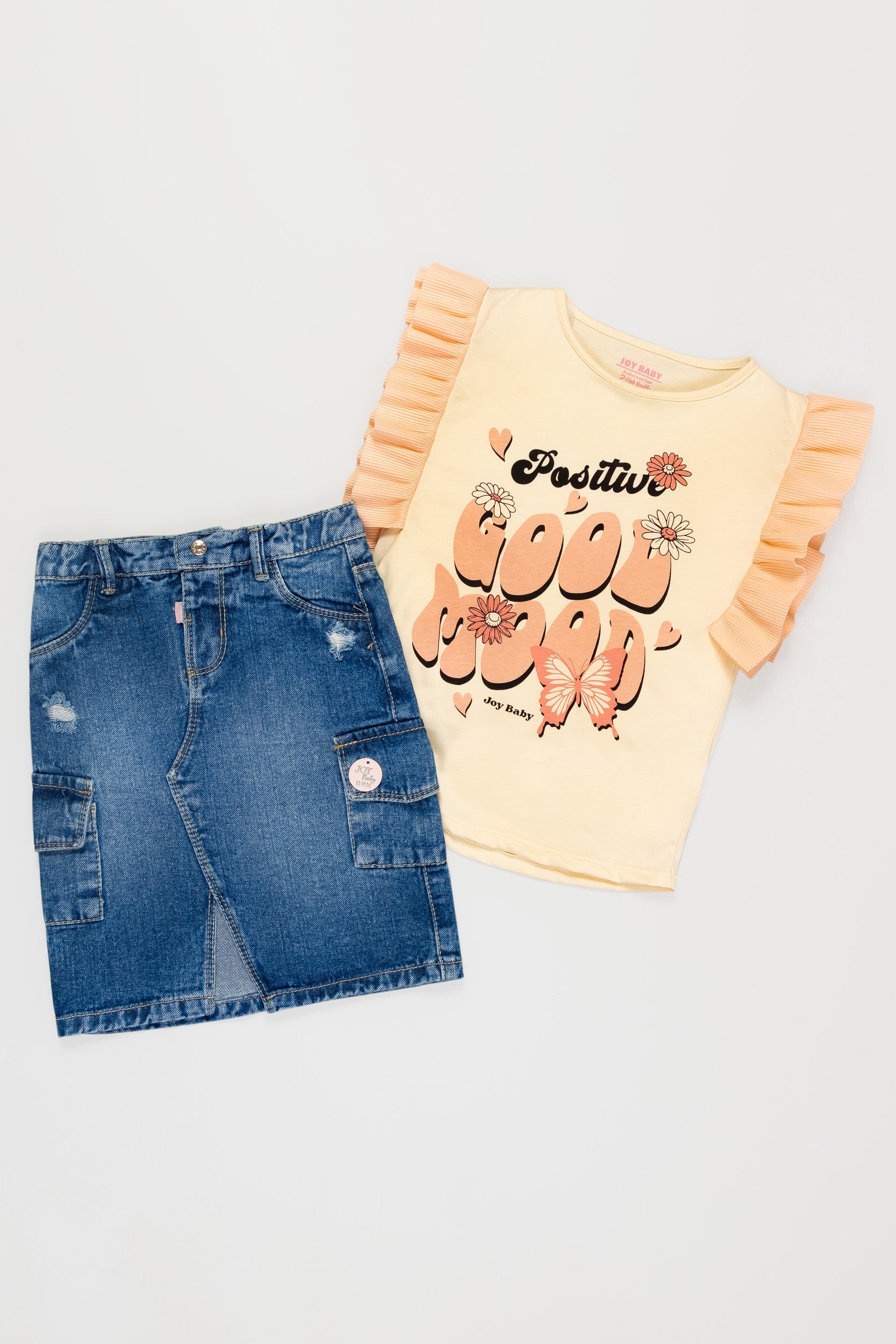 CONJUNTO NIÑA G-MOOD MANDARINA