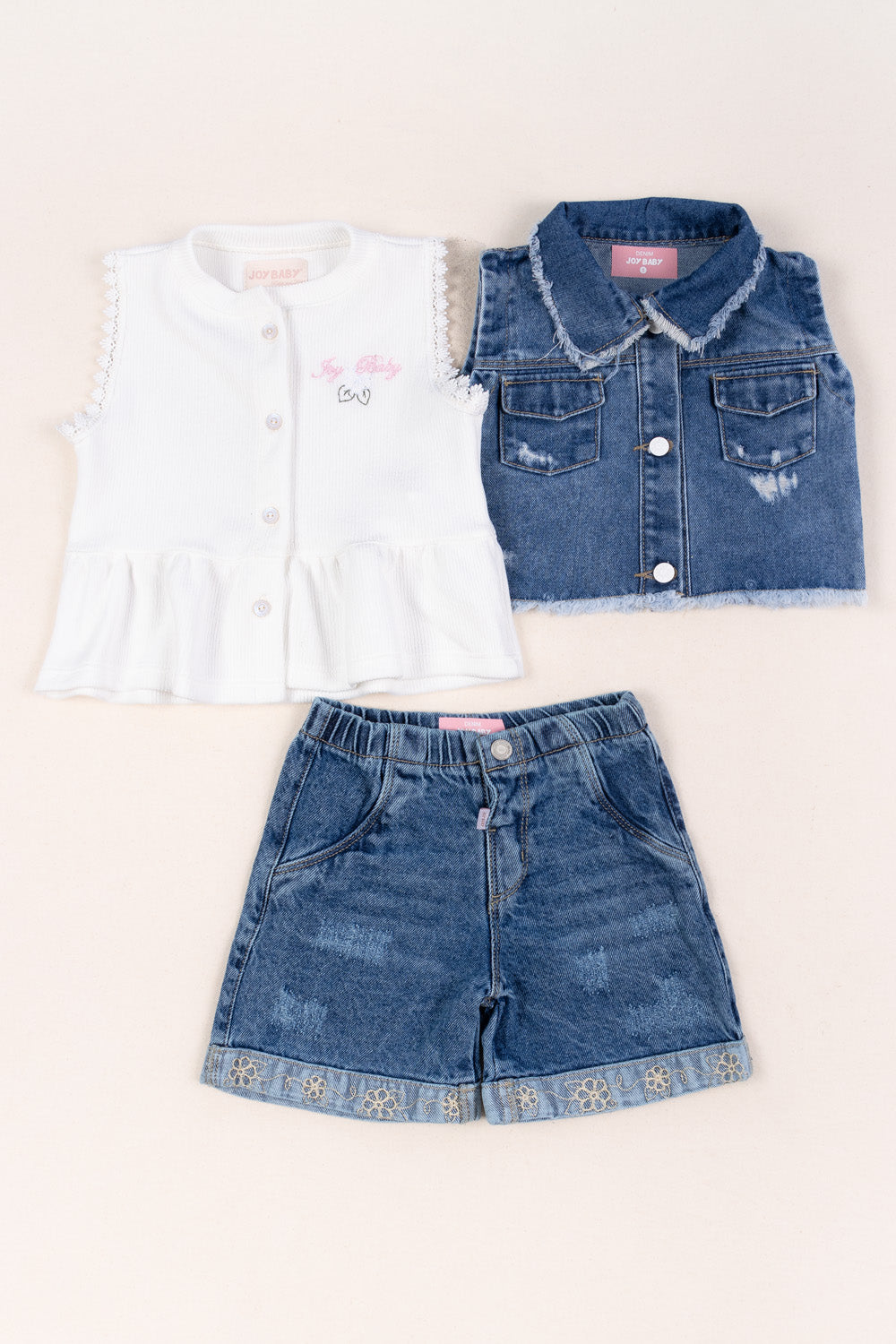 CONJUNTO NIÑA COMFORT BLANCO