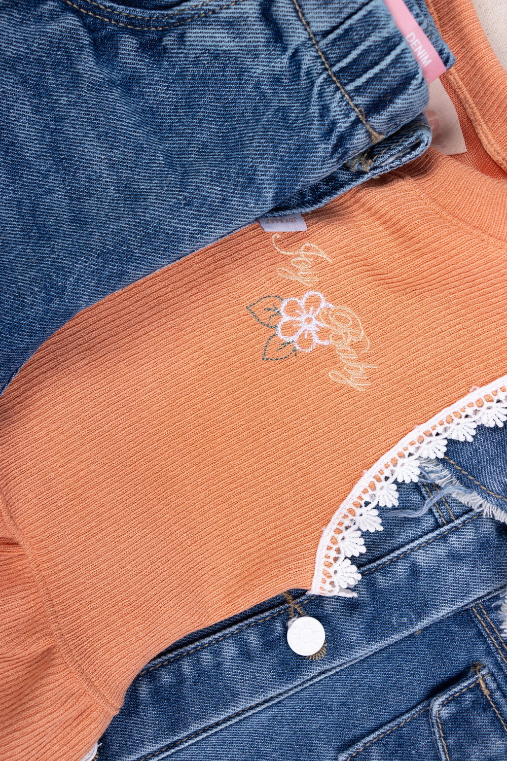 CONJUNTO NIÑA COMFORT NARANJA
