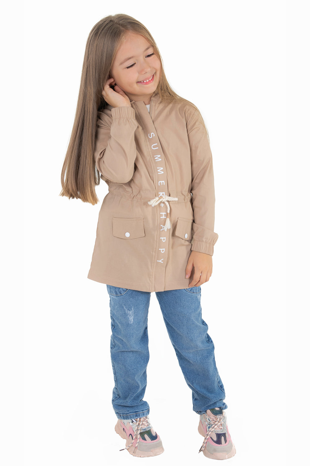 CONJUNTO 3 PRENDAS NIÑA HAPPY BEIGE