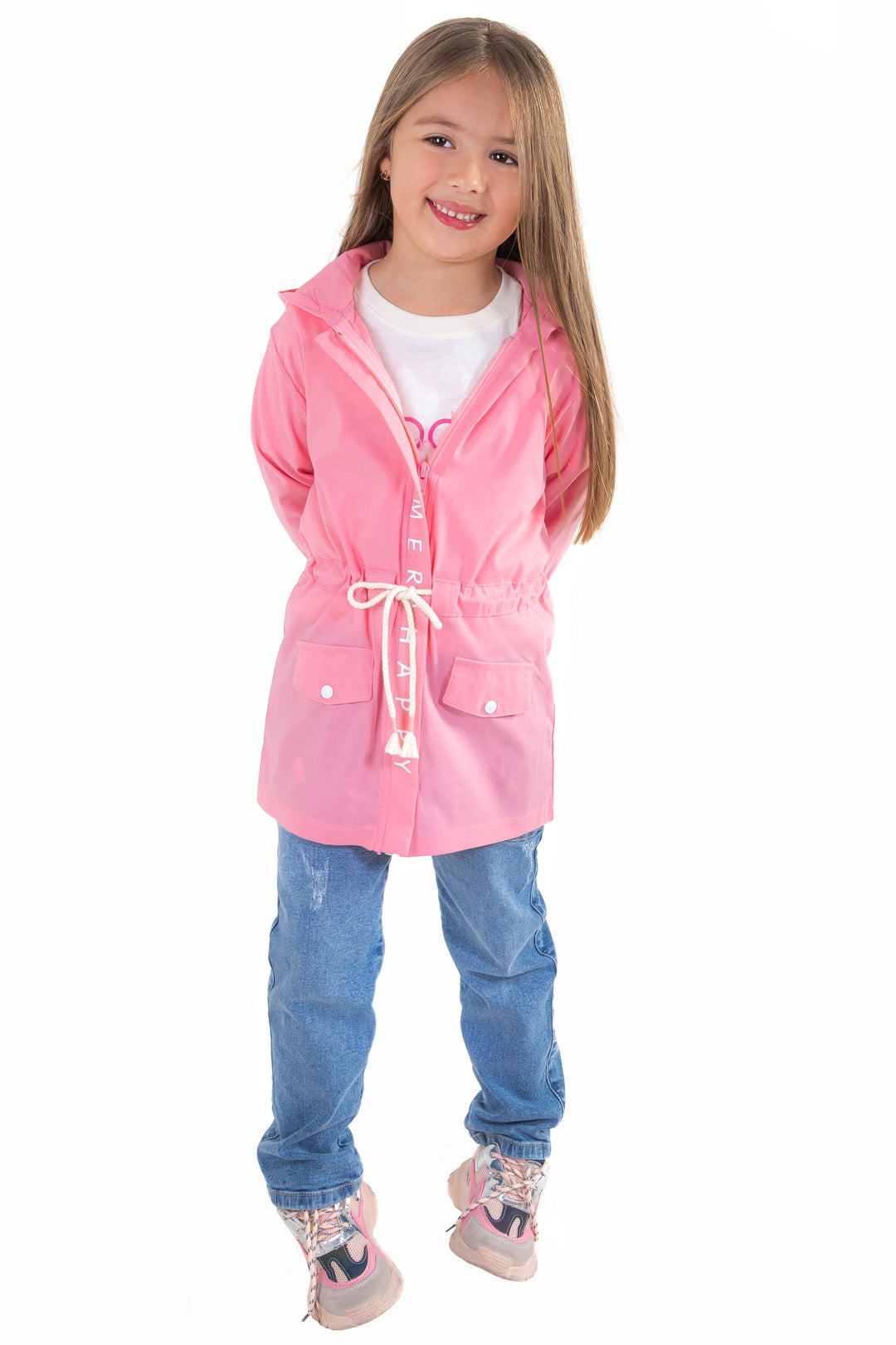CONJUNTO 3 PRENDAS NIÑA HAPPY ROSADO