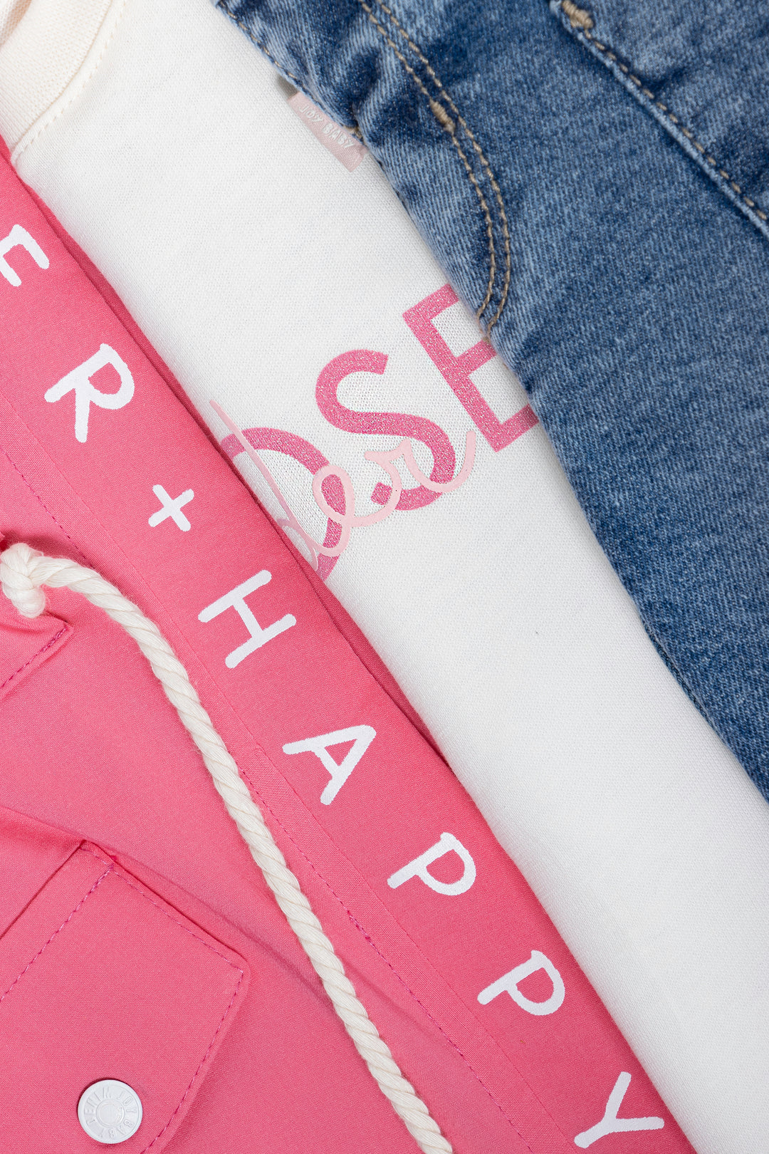 CONJUNTO 3 PRENDAS NIÑA HAPPY FUCSIA