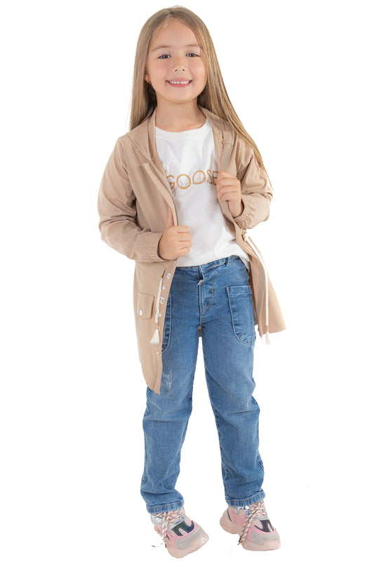 CONJUNTO 3 PRENDAS NIÑA HAPPY BEIGE