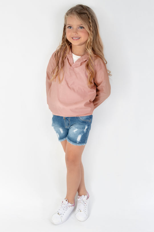 CONJUNTO 3 PRENDAS NIÑA PALO ROSA