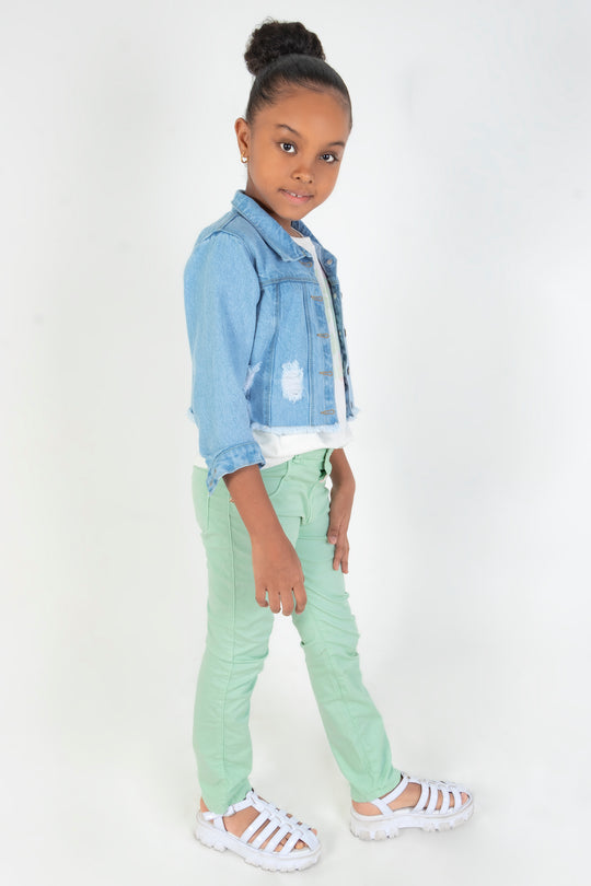 CONJUNTO 3 PRENDAS NIÑA BEST VERDE