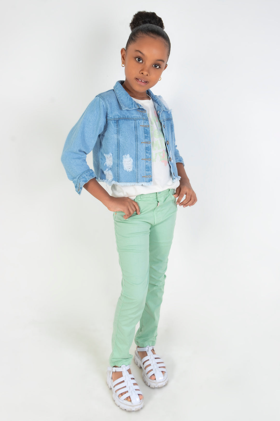 CONJUNTO 3 PRENDAS NIÑA BEST VERDE