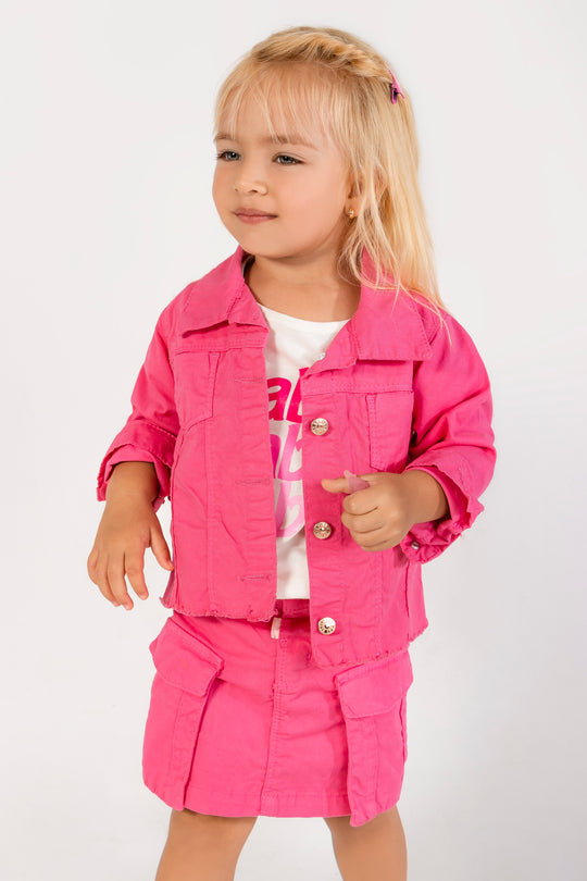 CONJUNTO 3 PRENDAS NIÑA BABY FUCSIA